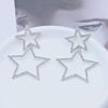 European & American Style Rhinestone Star Multi-layer Fashion Earrings