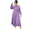 Plus-size Women's Polka Dot Loose Long-sleeved Dress