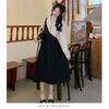 Early autumn new temperament fake two-piece suit dress women's large size light and mature style high-end skirt