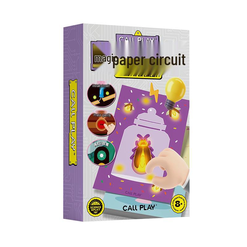 Ke Da Duck Magic Paper Circuit DIY Light-Up New Year Greeting Card - Educational Physics Toy