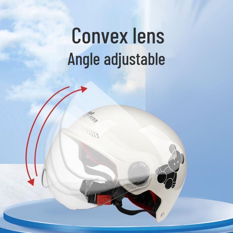 Certified Electric Bike Helmet with Sun Protection, Cute & Universal Half Helmet for Men and Women, All-Season Cycling Safety.