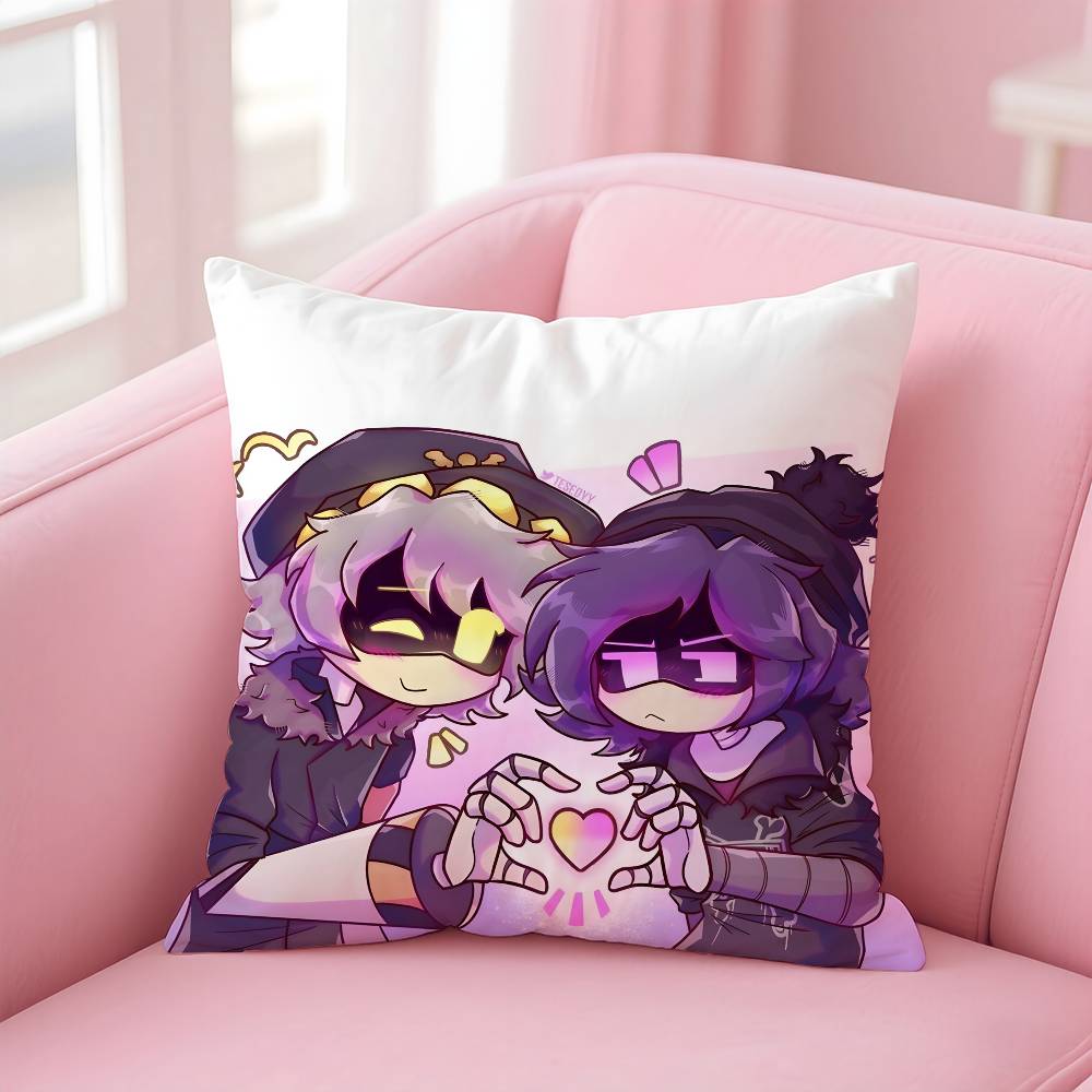 ANIME m-Murder d-Drones Pillow Case Pattern Printing Pillowcase Living Room Sofa Cushion Cover Bedroom Room Decor
