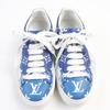 Great LOUIS VUITTON Sneakers LV Escal Monogram Blue Leather Women 34.5 CL1129 Used