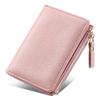 Women PU Leather Short Wallet Zipper Card Holder Small Coin Purse 5 Card Slots ID Window Cash Pocket Compact Wallet