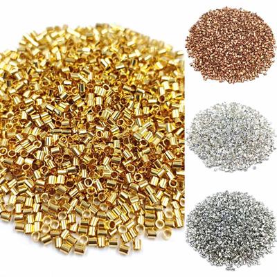 500/300 pz/lotto 1.5mm 2mm Mini Lega di Posizionamento Tubo Estremità Del Tubo Perline Del Distanziatore FAI DA TE