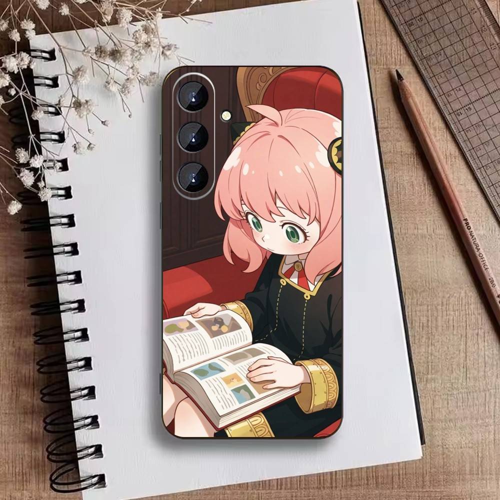 W-Spy X F-Family Anime Phone Case For Samsung Galaxy A73,A21s,A22,A31,A52,A53,A71,A41Soft Black Shell