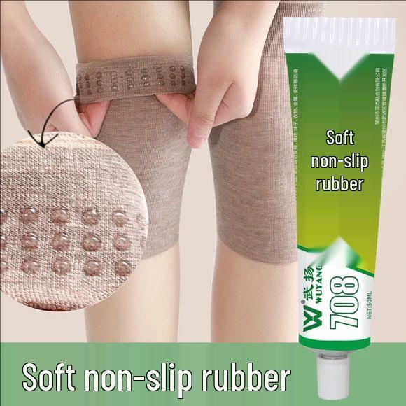 Transparent Anti-Slip Silicone Glue for Sock and Shoe Soles, Universal Eco-Friendly Glue for Heel, Stockings, and More