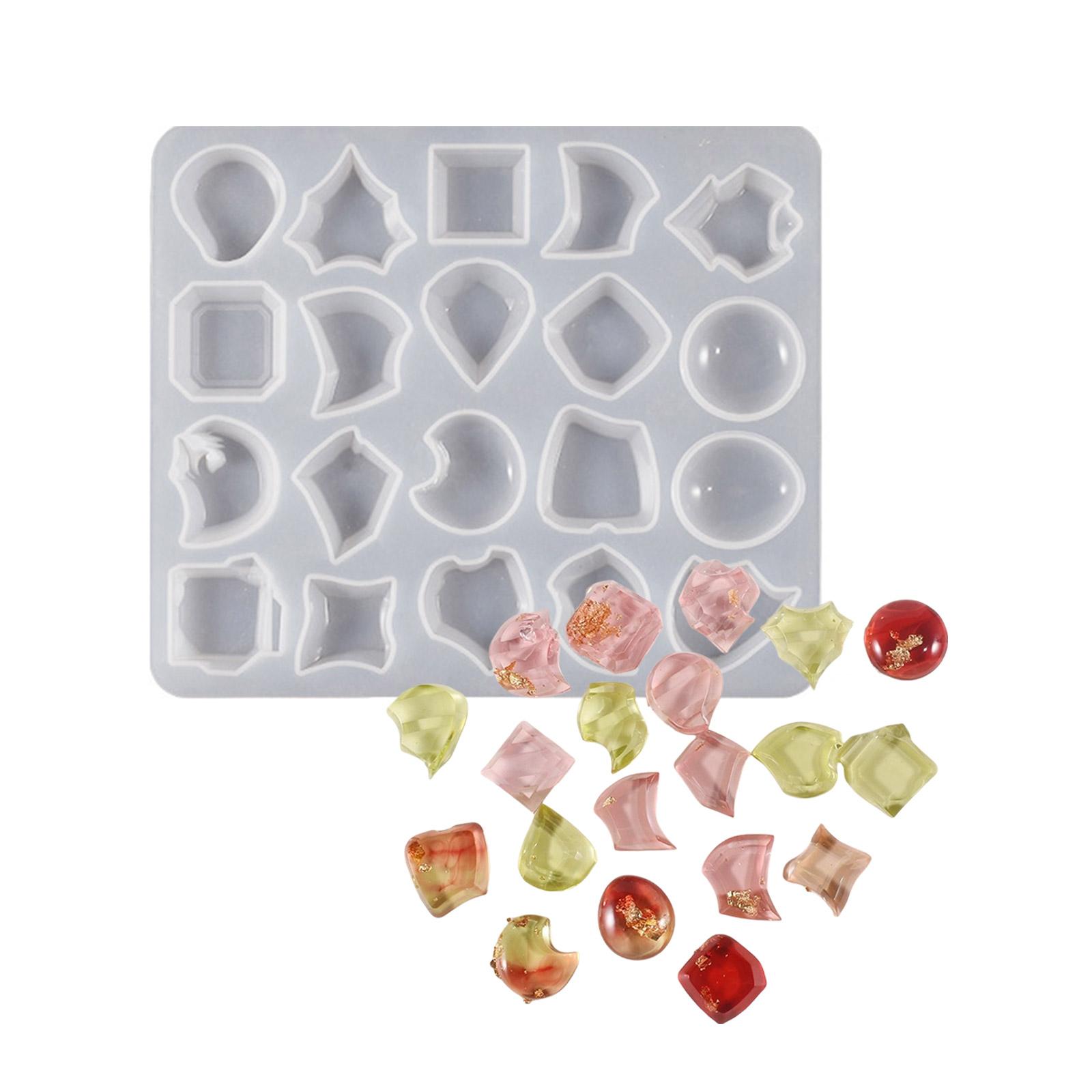 

Creative Irregular Gemstone Pendant Molds Multiple Shape Silicone Molds for Innovative Resin Pendant Accessory Designing