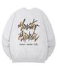 MONSTER REPUBLIC Mist Logo Orange Sweatshirt Melange Gray_8113
