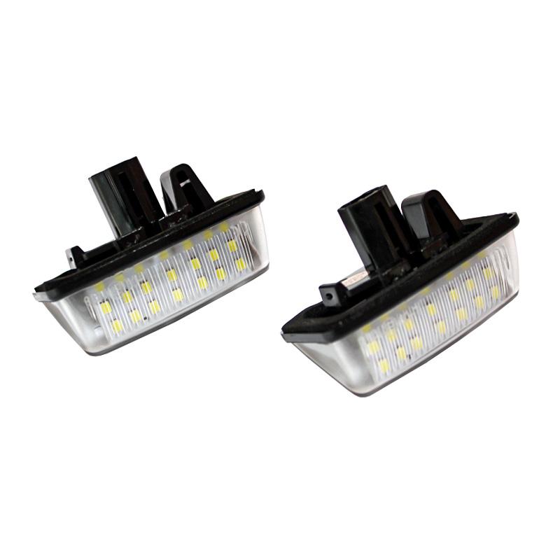 For Toyota Corolla E11 Crown S180 Starlet EP91 Vios Previa ACR50 GSR50 18-SMD Led License Plate Lights Auto Parking Tag Lamps