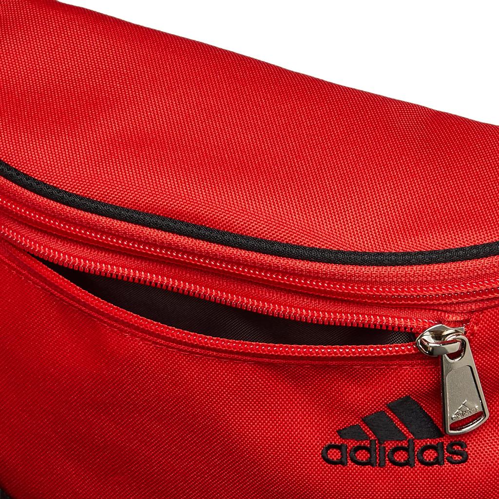 Adidas Waist Bag Body Bag with Reflective Vivid Red No. 63361, Material, Men's,