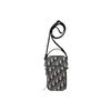 Rider Klassische Jacquard-Stoff mit eingewebtem Monogramm-Print und Details aus Narbenleder Mini Handtasche Crossbody Schultertasche 2OBCA326YSE-H05E