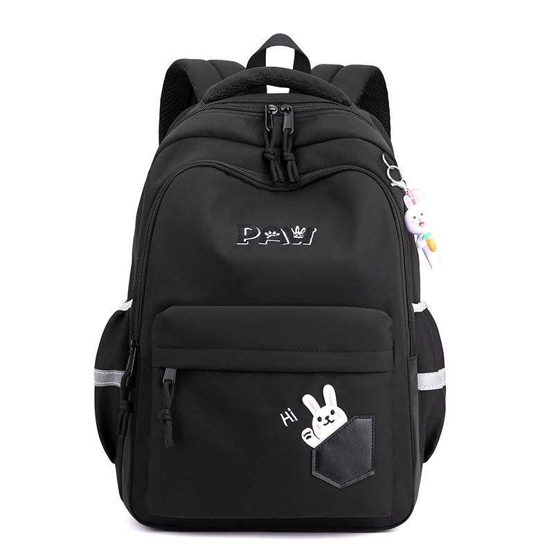 Cute Rabbit Students Backpack Casual Nylon Double Shoulder Bag Travel Bag Junior High School Student Schoolbag mochila book bag