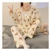 Navava Women S Long Sleeve Lace Pajama Set Nt1312