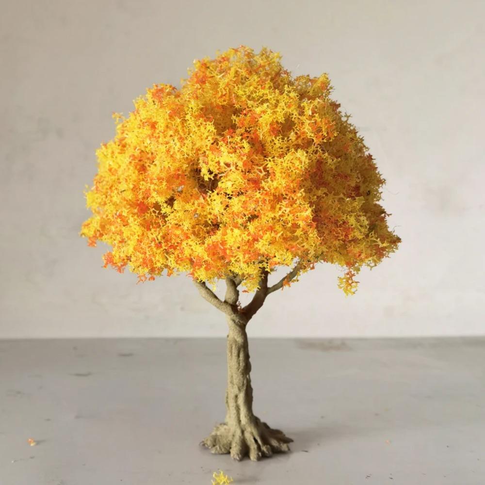 10-28cm Modelo de árvore de arame em miniatura boutique árvore verde para decoração de plataforma planta Modelo G/Ho/N escala trem ferrovia layout material