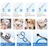 7PCS/set Right-Handed Pet Grooming Scissors Round Head Stainless Steel Dog Hair Scissors For Dog Cat Hair shears Puppy Groom Set