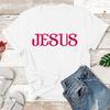 Jesus Love Us Christian Tshirts Religion Tee Pray Faith God Tops Women Men Casual Fashion Streetwear Oversized Clothes Camisetas