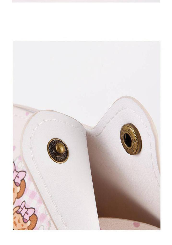 Creative Leather Cartoon Tissue Box with Cat & Dog Print for Home & Car Use