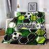 Camouflage Football Customize Your Name Blanket Used For Chair Office Sofa Bed Camping Soft And Warm Giving Friends And Relatives Birthday Graduation