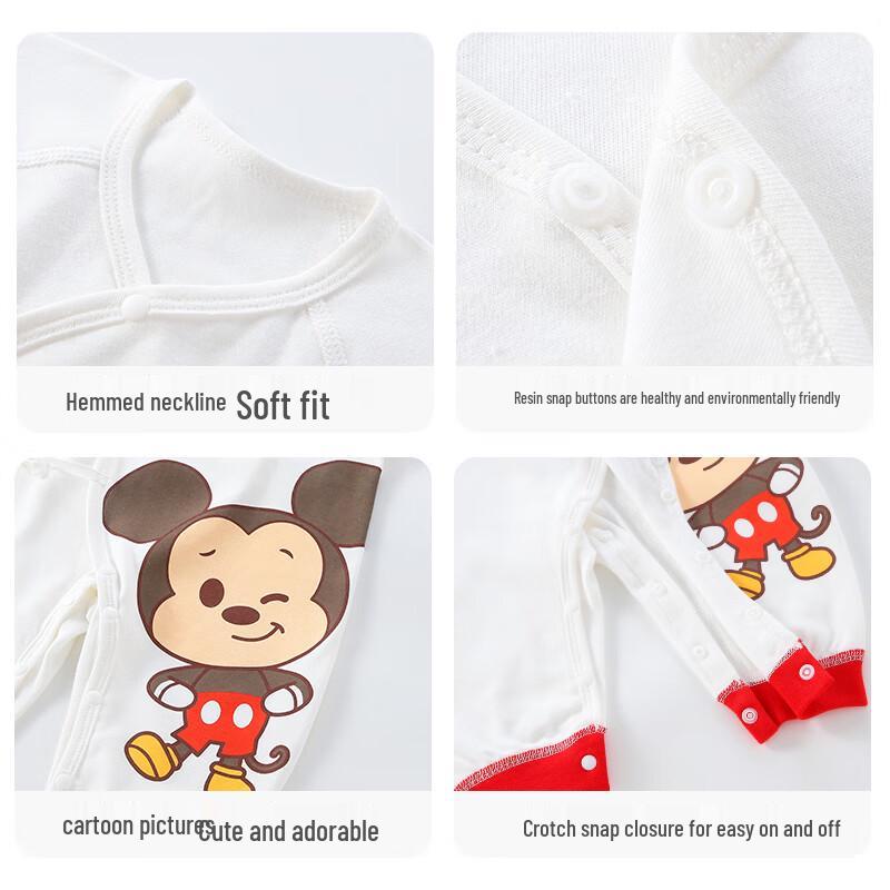 Disney Baby Pure Cotton Long-Sleeve Bodysuit Romper