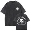 Gewaschene Vintage Mädchen, die essen Trainingsclub Skelett Fitnessstudio Pump Cover T-Shirts Herren Damen Lustig Fitness Lässig Übergroße T-Shirts