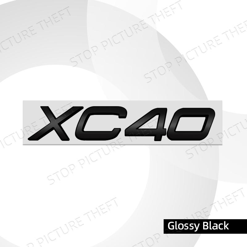 Metal Alloy For Volvo XC90 XC60 XC70 XC40 AWD Logo Car Trunk Fender Sticker Decoration Emblem Badge Accessories Glossy black