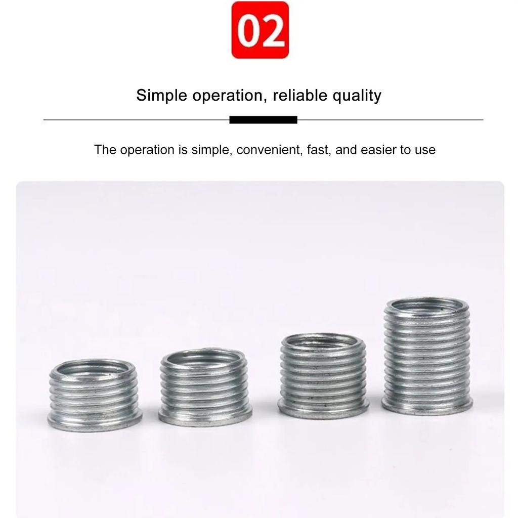 14mm Chiulasă mașină robinet bujie refiletare helicoil filet kit instrument de reparare manșon pentru bujie pentru piese de reparație