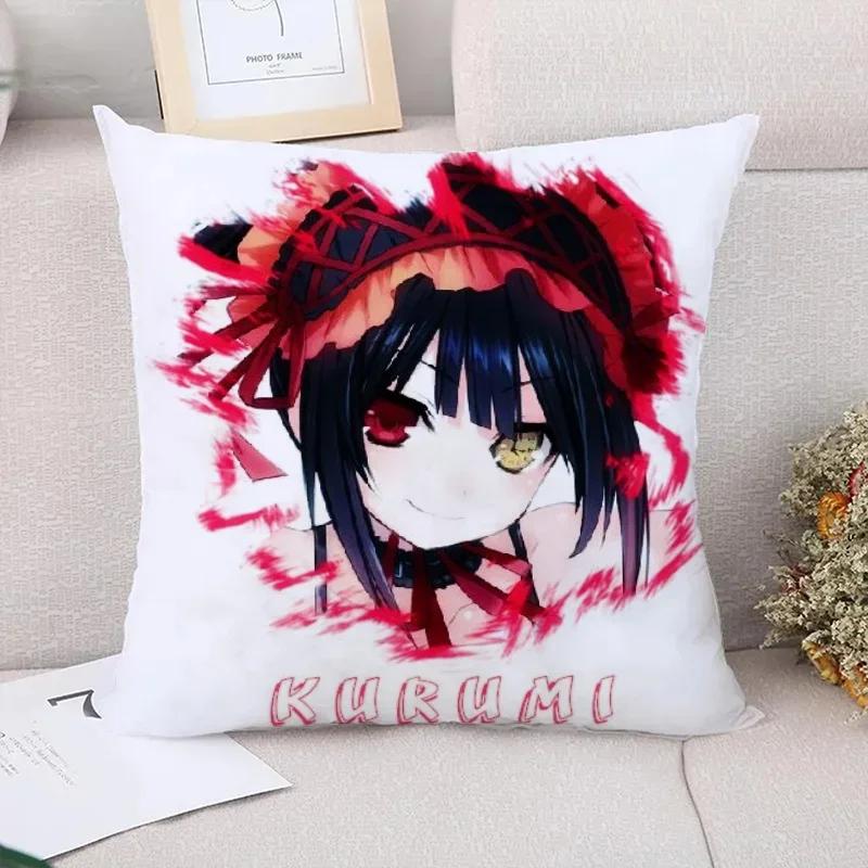 Cushion Cover Tokisaki Kurumi Decorative Pillowcase Decor Pillowcases for Pillows X Pilow Cases Sofa Cushions