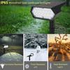 LED Solar Lights Outdoor Waterproof IP65 Lawn Lamp Landscape Spotlights 2Modes Solar Powered Light for Yard Garden Patio Walkway