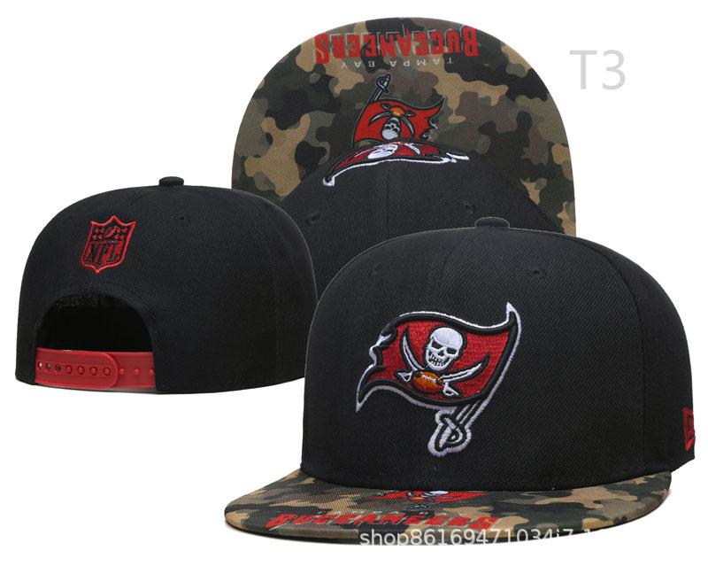 Nfl New Embroidered Buckle Cap Flat Edge American Football Team Cap Pirate Hat Visor Sa Baseball Cap