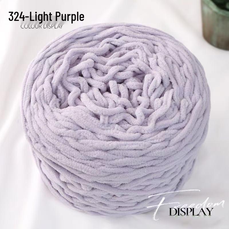 New 3.8 Liang Colored Ice Yarn: Thick Single-Strand for Crochet - Ideal for Shoes, Slippers, Scarves, and Seat Cushions.