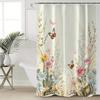 Waterproof shower curtain, ladies' rustic shower curtain, creative flower pattern design shower curtain, suitable for bathroom