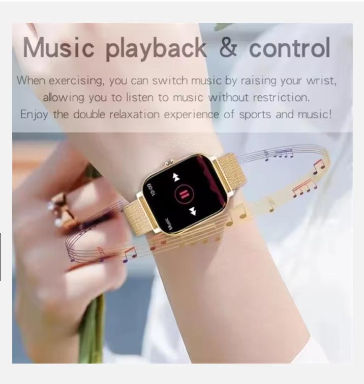 Sportovní chytré hodinky s plně dotykovým displejem pro muže a ženy, měřič srdečního tepu, fitness tracker, Bluetooth volání, chytré hodinky, náramkové hodinky GTS plus