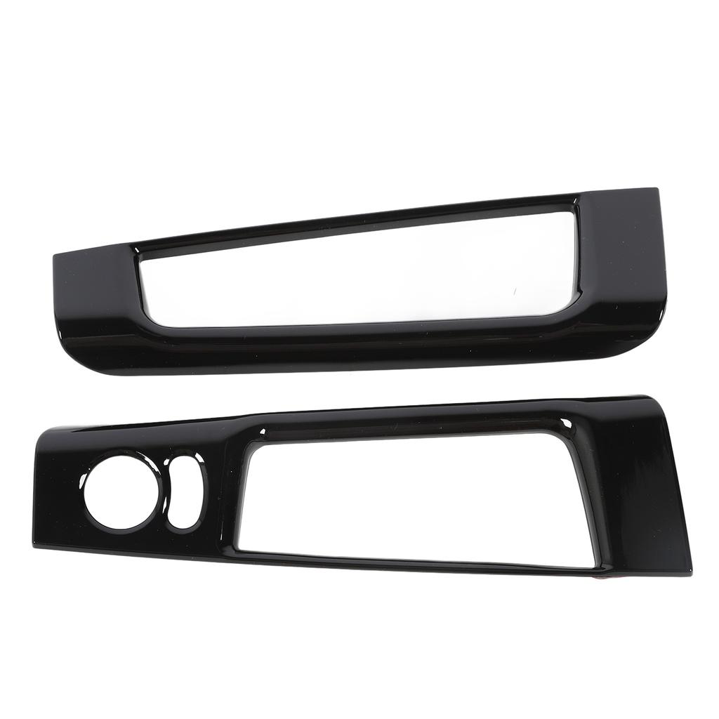 Interior Door Storage Organizer Cover Trims Inner Door Storage Box Frame Trim For Abarth 595 LHD 2007‑2024 Glossy Black