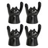4Pcs Cartoon Photo Clip Cute Cat     Resin Stable Eye Catching Animal Note Holder for Wedding Party