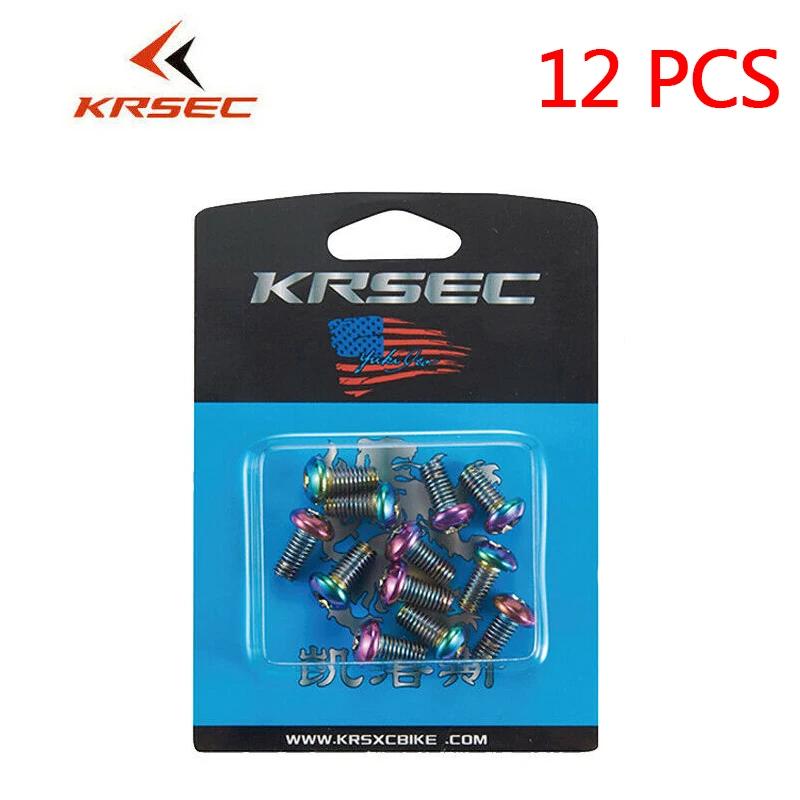 12pcs Bike Disc Screws Brake Rotor Bolts M5 Multicolour MTB Road Bicycle Disk Rotor Screws Brake Bolts for Bicycle Accessories 12PC Rotor Bolts