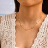Vnox Multiple Styles Stainless Steel Necklace For Women, Heart Flower Star 18K Gold Plated Choker Accessories Charms Jewelry