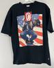 Camisa Y2KEcko UNLTD Masculina Tamanho Médio Gráfica Camiseta com Estampa Grande Retrato de Microfone