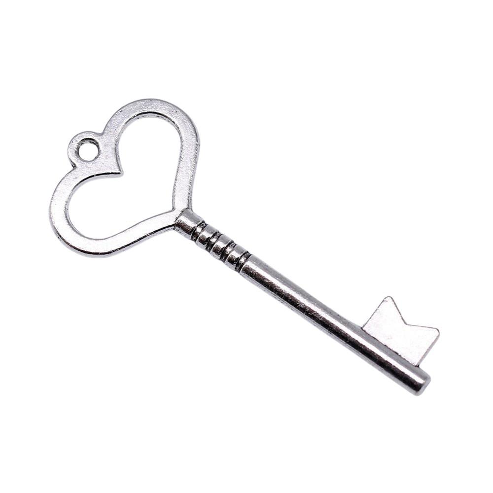 Key Charms Multi Color Alloy Locks Pendants For Romantic Themed Jewelry