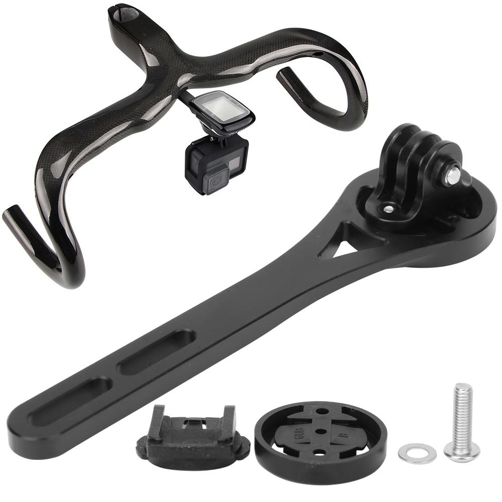 Schwarz Aluminiumlegierung Langlebige Fahrradcomputerhalterung Halterung Fahrradzubehör
