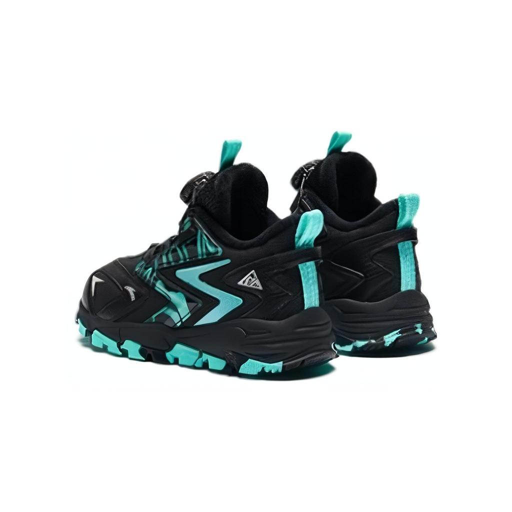 Anta Comfortable Versatile Wear-Resistant Kids Casual Shoes Kids Casual Shoes Black Green A312349904-3