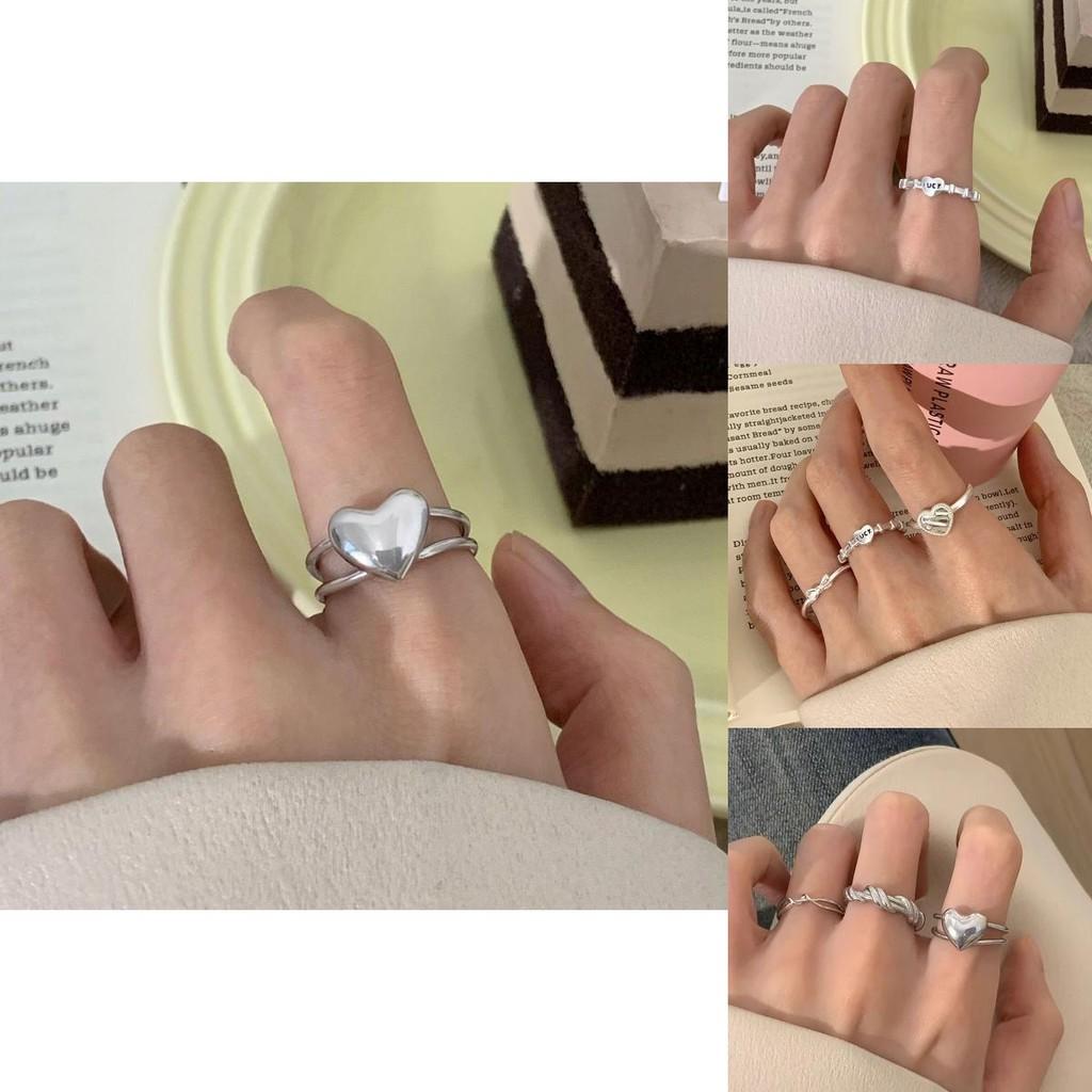 Unique Simple Circle And Heart Women's Ring Collection For Classic Stylish Looks