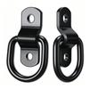 D-Ring Tie Down Anchor Black Steel 1 Piece