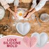 Silicone Molds For Baking Heart Candy Fondant Molds Creative Flexible Mould Realistic Feather Tool For Couples Making Bakery