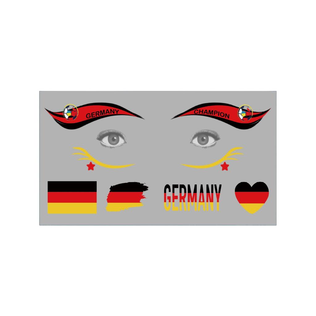 Multi Flag Color Stickers Sports Fans Party Party Temporary Stickers For Face