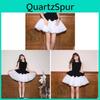 Basic Polyester Spliced Princess Dress With Puff Sleeves For Summer 2025