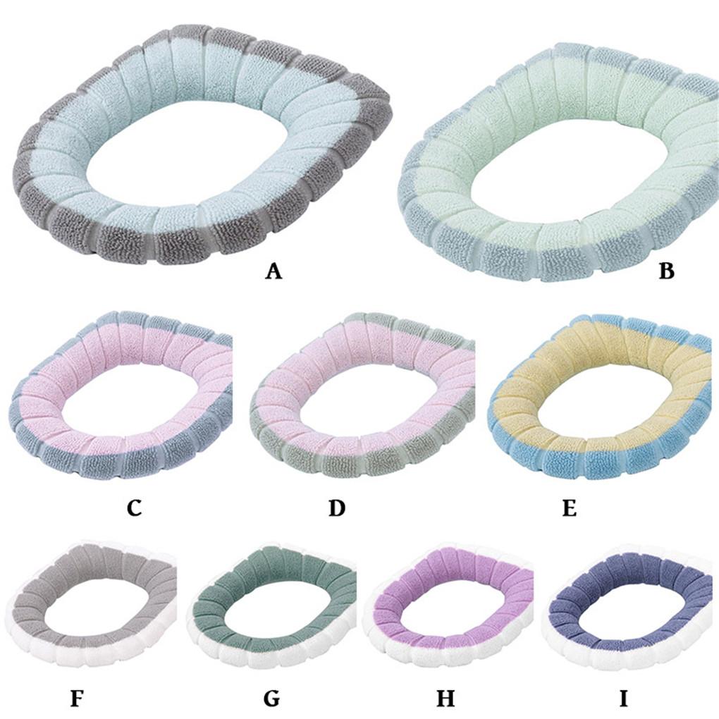 Toilet Seat Mat Soft Pad Washable Closestool Mat Warmer Cushion Bathroom Accessories