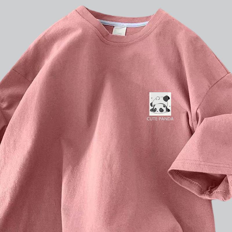 Cotton Short-sleeved T-shirt Female Summer New Five-minute Sleeve Loose