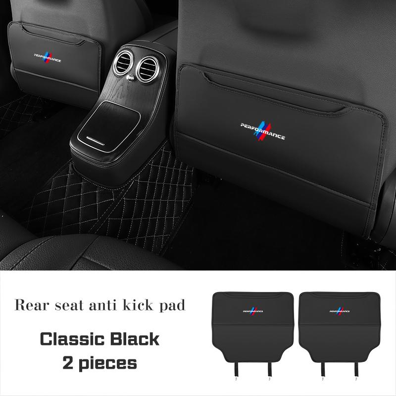 Car Seat Back Anti Kick Pad PU Leather Protective Cover For BMW X1 X2 X3 X5 X4 X6 X7 1 3 5 7 Series F40 F30 E60 E90 G20 G30 F48 rlpf46