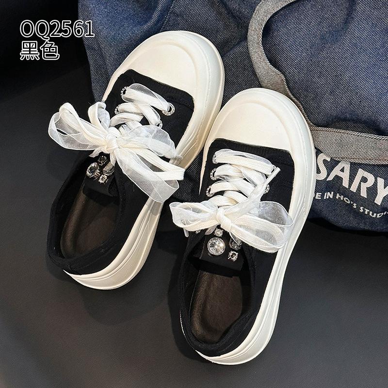 Thick-soled summer new comfortable and lightweight gauze breathable thin casual muffin board shoes